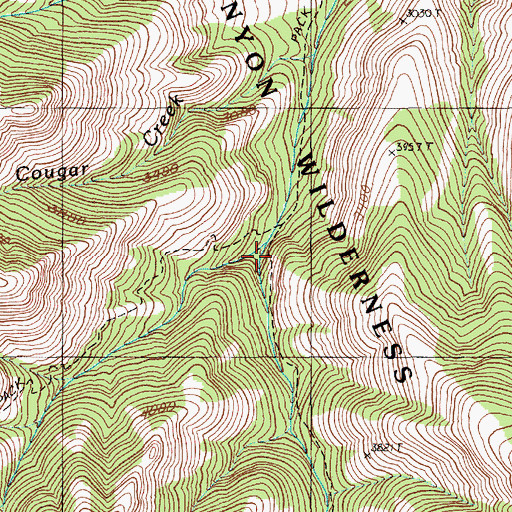 Topographic Map of West Fork Somer Creek, OR