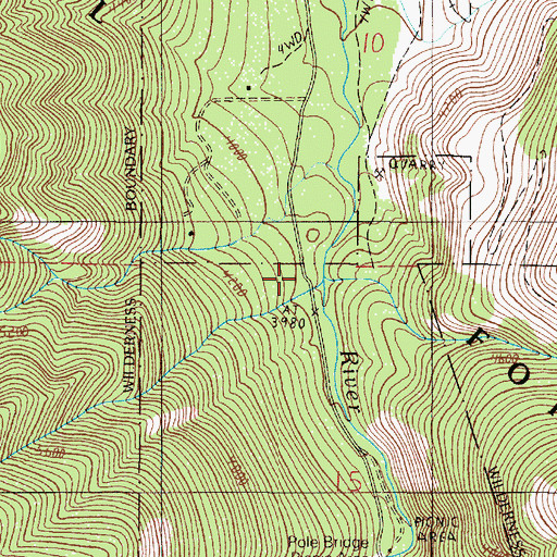 Topographic Map of Still Creek, OR