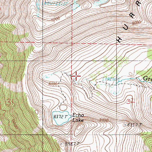 Topographic Map of Granite Meadow, OR