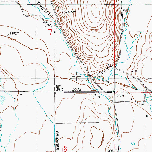 Topographic Map of Swamp Creek, OR