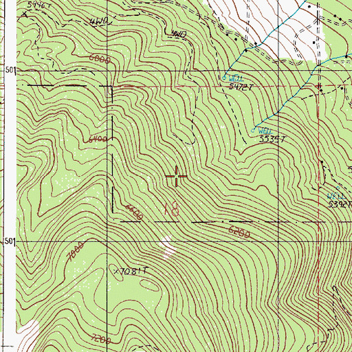 Topographic Map of Standley Creek, OR