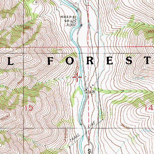 Topographic Map of Neil Creek, OR