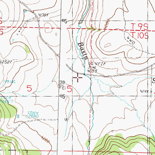 Topographic Map of Stussi Creek, OR