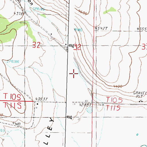 Topographic Map of Smokers Canyon, OR