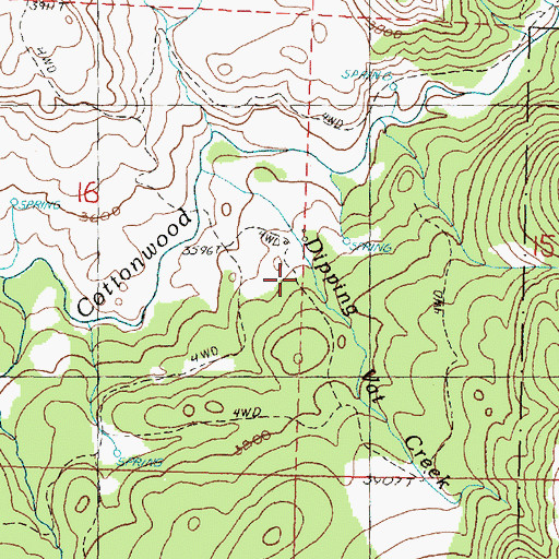Topographic Map of Dipping Vat Creek, OR