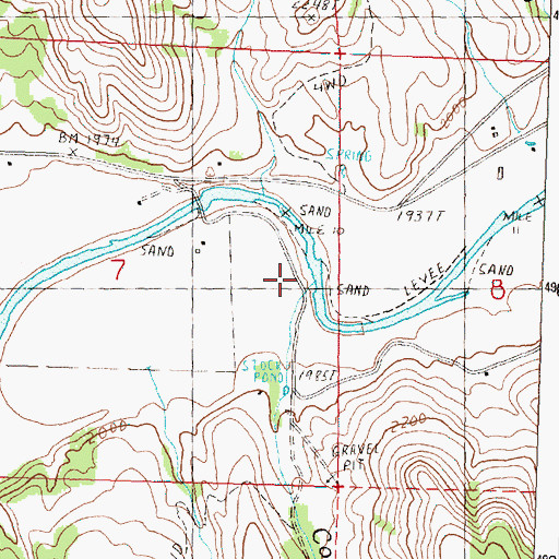Topographic Map of Cochran Creek, OR