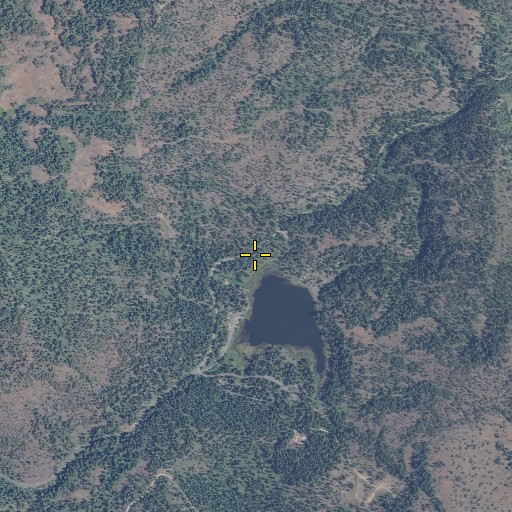 Aerial/Satellite Image of Bull Prairie Spring, OR