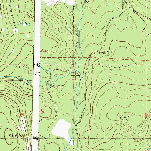 Topographic Map of East Fork of North Fork Desolation Creek, OR