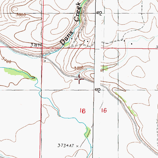 Topographic Map of Cline Draw, OR