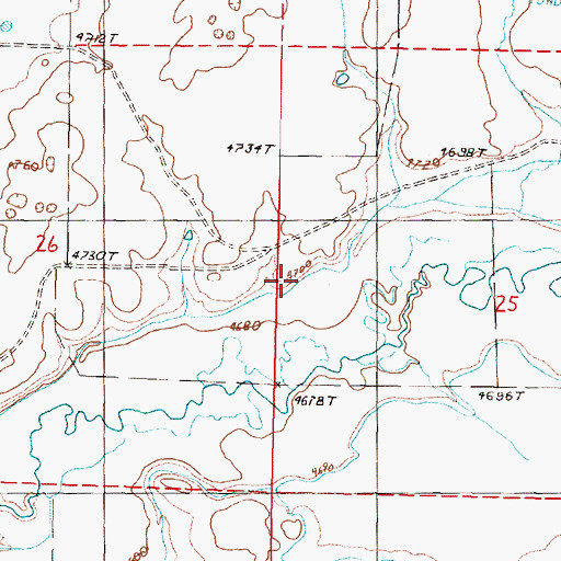 Topographic Map of Southworth Ditch, OR