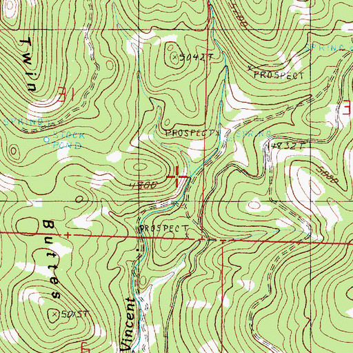 Topographic Map of Poker Creek, OR