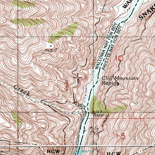 Topographic Map of Rocky Point, OR