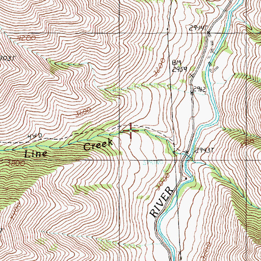 Topographic Map of Needham Pond, OR