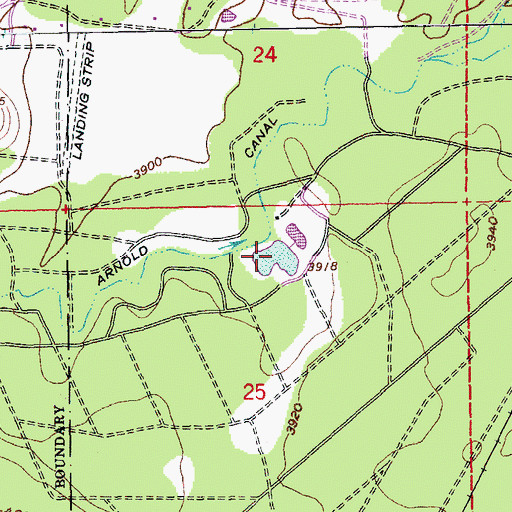 Topographic Map of Baker Lake, OR