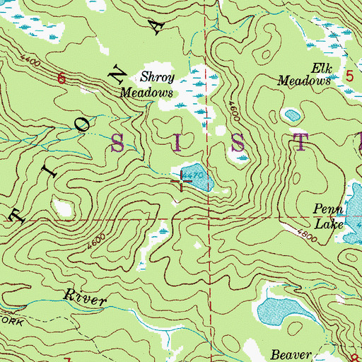 Topographic Map of Lindh Lake, OR
