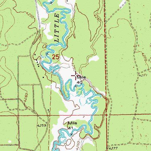 Topographic Map of Masten Cemetery, OR