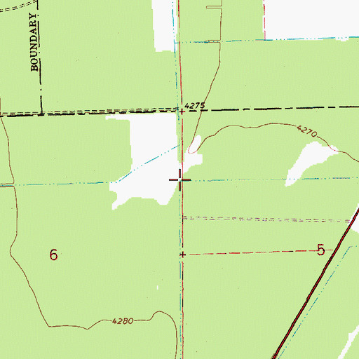 Topographic Map of W A Lateral, OR