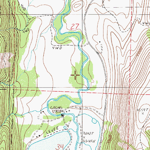 Topographic Map of Sheep Ridge Dam, OR