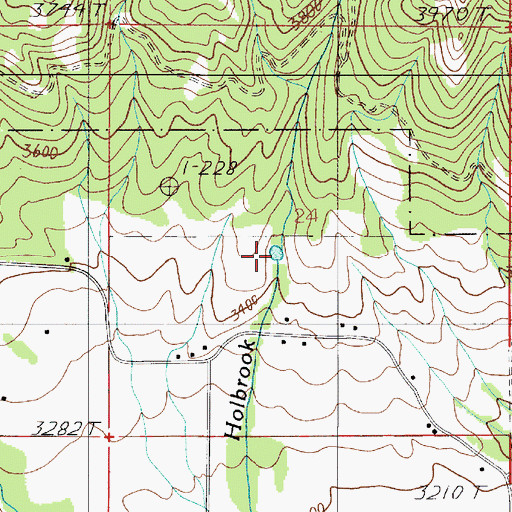 Topographic Map of Motley Reservoir, OR