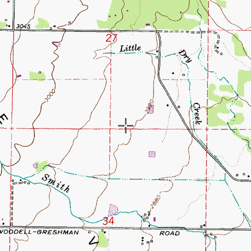 Topographic Map of Jarvis Ponds, OR
