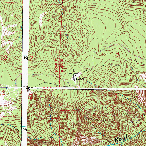 Topographic Map of Eagle Spring, OR