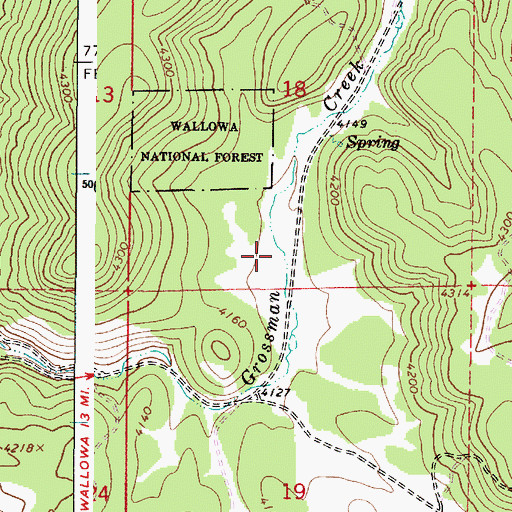 Topographic Map of Joso Meadow, OR