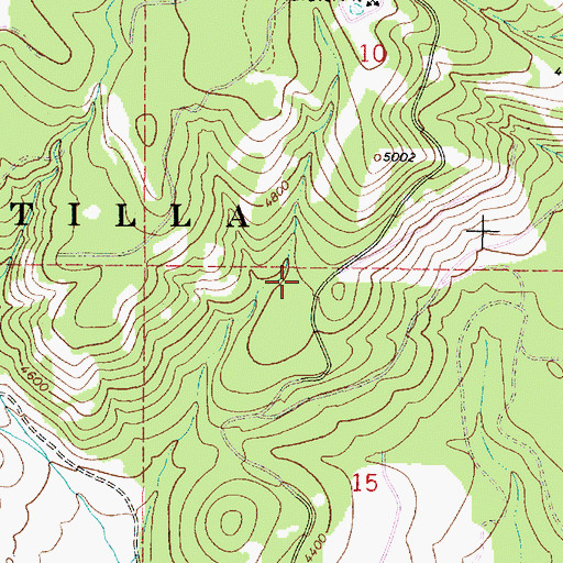 Topographic Map of Deer Spring, OR