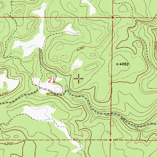 Topographic Map of Grove Meadow, OR