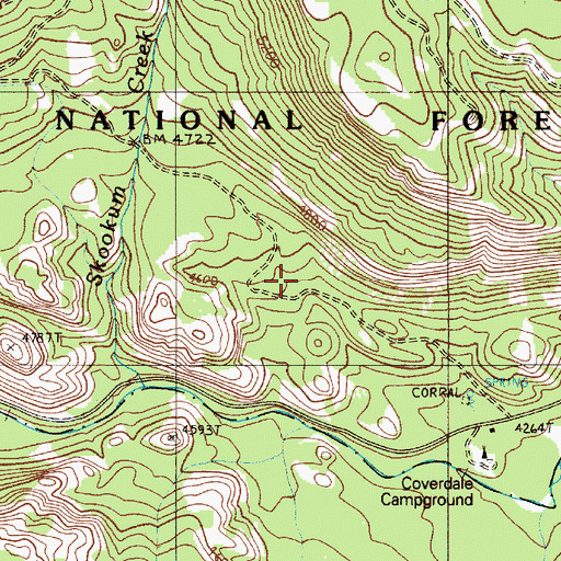 Topographic Map of Coverdale Spring, OR