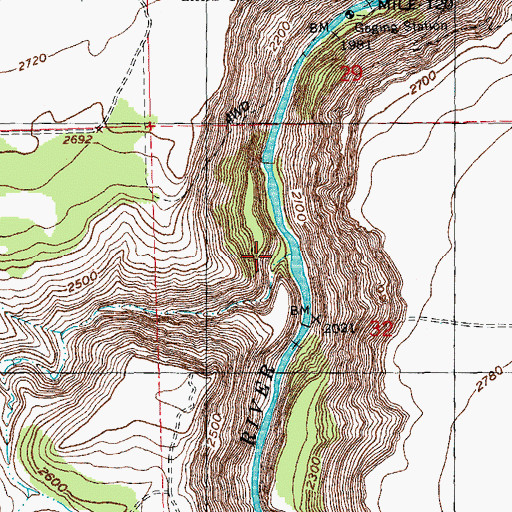 Topographic Map of Potter Canyon, OR