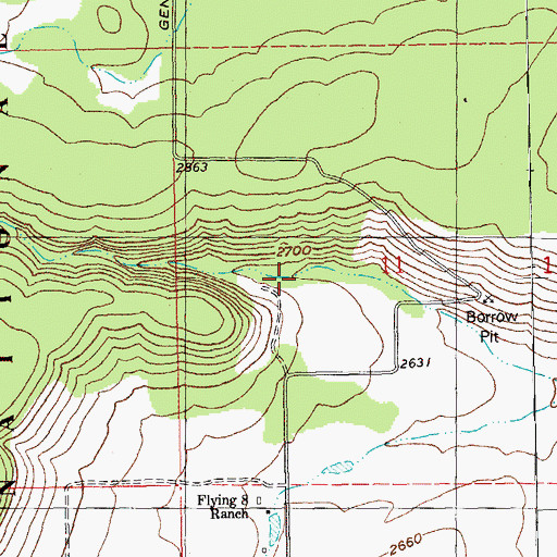 Topographic Map of Trahan Canyon, OR