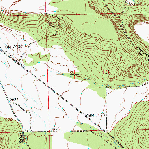 Topographic Map of Putnam Gulch, OR