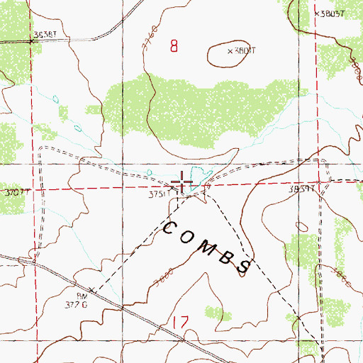 Topographic Map of Yancey Reservoir, OR