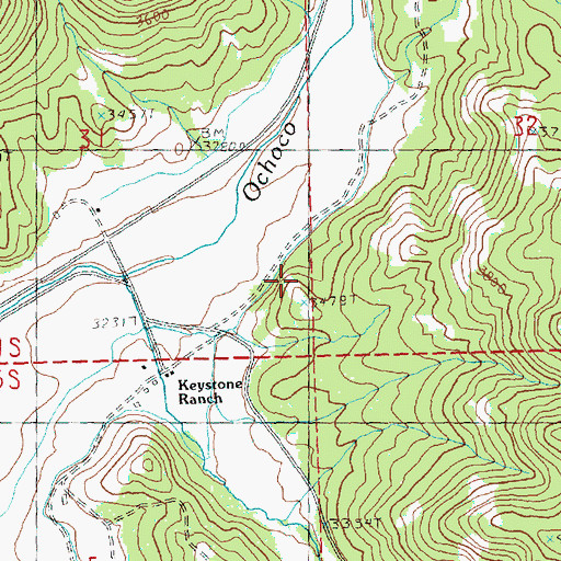 Topographic Map of Smith Ditch, OR