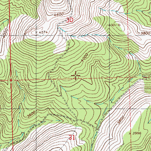 Topographic Map of Cyrus Hill, OR