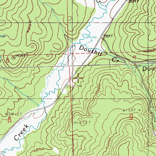 Topographic Map of Howard Cemetery, OR