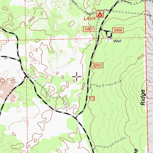 Topographic Map of Chuckwagon Spring, OR