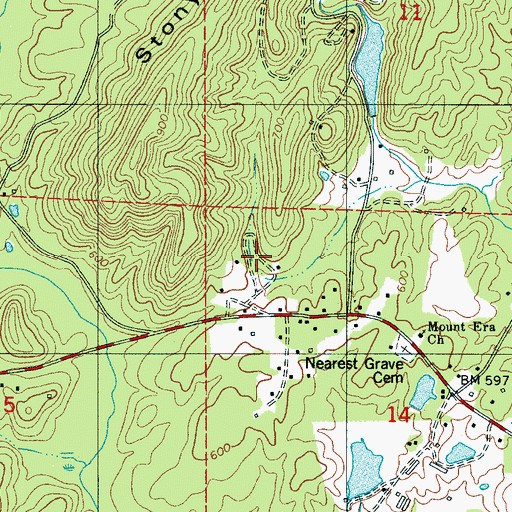 Topographic Map of Butler Hollow, AL