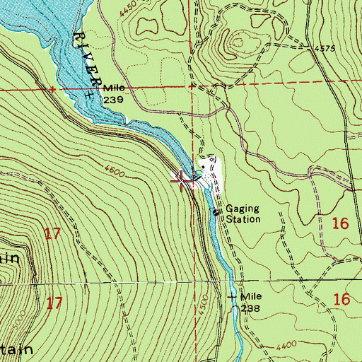 Topographic Map of Crane Prairie Dam, OR
