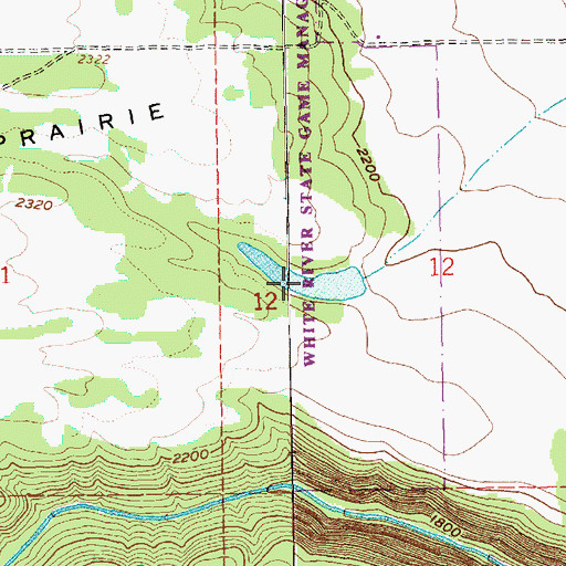 Topographic Map of Miller Reservoir, OR