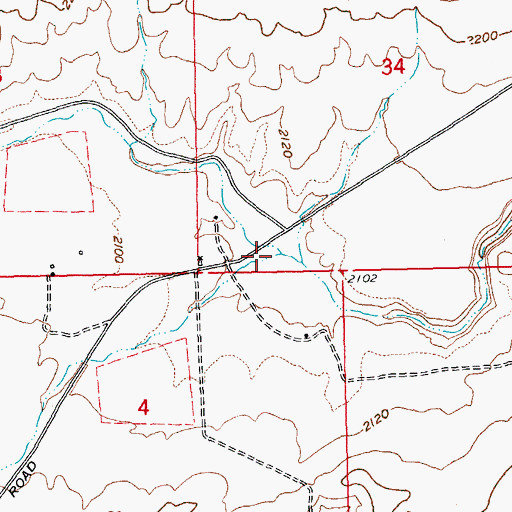 Topographic Map of Box Canyon, OR