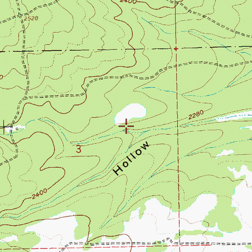 Topographic Map of North Fork Gate Creek, OR