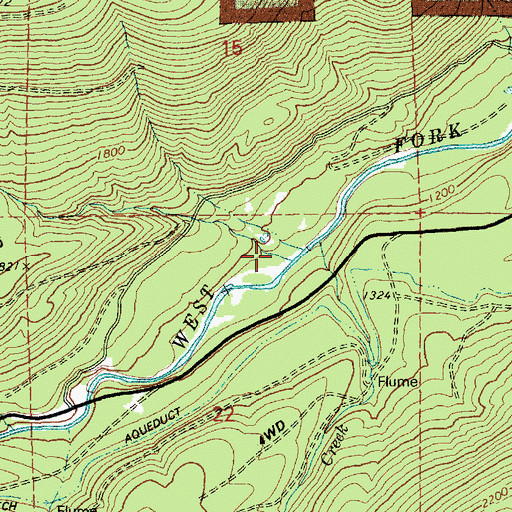 Topographic Map of Shingle Creek, OR