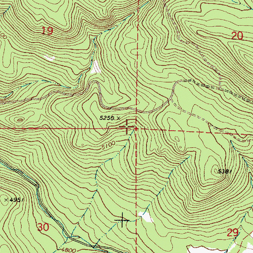 Topographic Map of Summit Spring, OR