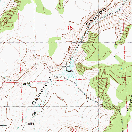 Topographic Map of Mainline Reservoir Number 3, OR