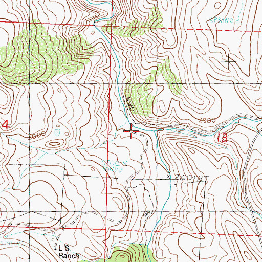 Topographic Map of Davis Gulch, OR