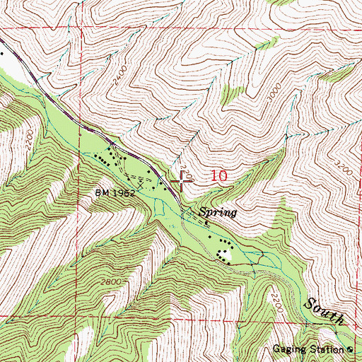 Topographic Map of South Fork Camp, OR