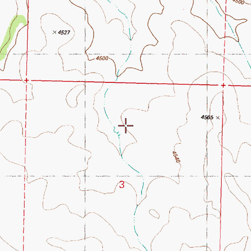 Topographic Map of West Butte Reservoir, OR