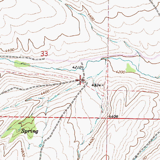 Topographic Map of Black Stump Gulch, OR