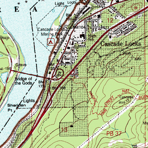 Topographic Map of Government Spring, OR